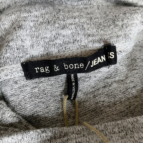 Rag & Bone Jean Camden Turtleneck Pullover Zip Detail Sz S Athleisure - Picture 10 of 11